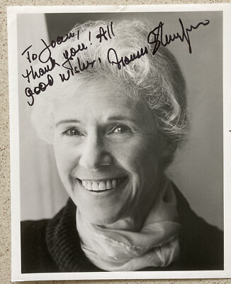Frances Sternhagen Photo Signed /Inscribed 8X10 Broadway The Good Doctor Heiress