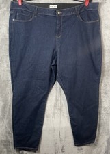   Ava  Viv Womens Slim Skinny Jeans Dark Blue Stretch Size 24