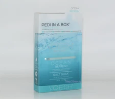 Voesh Pedi In a Box Deluxe 4 Step - OCEAN REFRESH 30 Sets