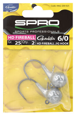 Spro HD FIREBALL JIGHEAD 25G #6/0 2 STÜCK
