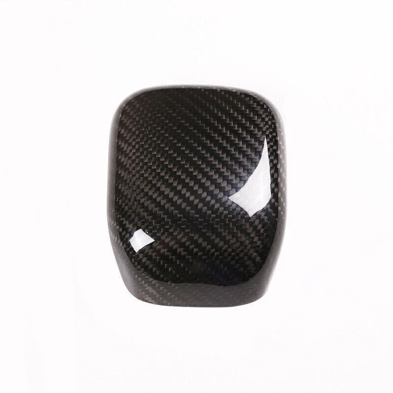 Cubierta de perilla de cambio de marchas de fibra de carbono real para Mercedes-Benz Clase A GLA 19-21 Foto 2 de 4