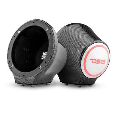 2x DS18 CF-JS6 Universal 6.5'' Speaker Enclosure Surface Mount Pods Carbon Fiber