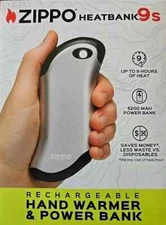 Zippo Heatbank 9s Rechargeable Hand Warmer and 5200 MAH Power Bank - SEALED