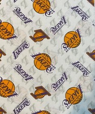 Los Angeles LA Lakers NBA 100 Cotton Fabric Material 1 YARD