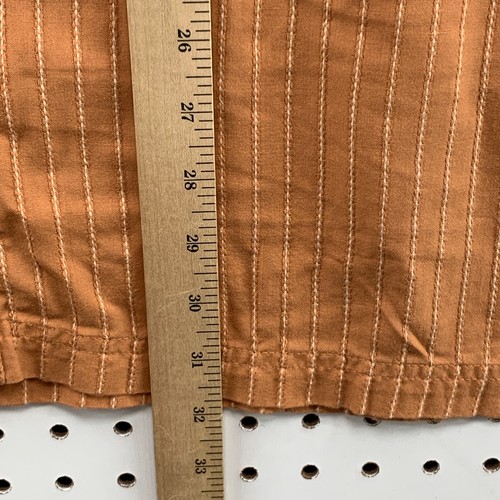 Mossy Oak Button Shirt Orange Short Sleeve Pocket Mens Medium 25.5x32 - Picture 10 of 14