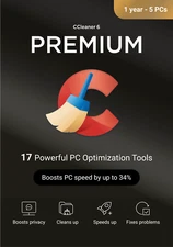 CCleaner Premium 5 PC/Devices 1 Year (Recuva | Speccy | Kamo)