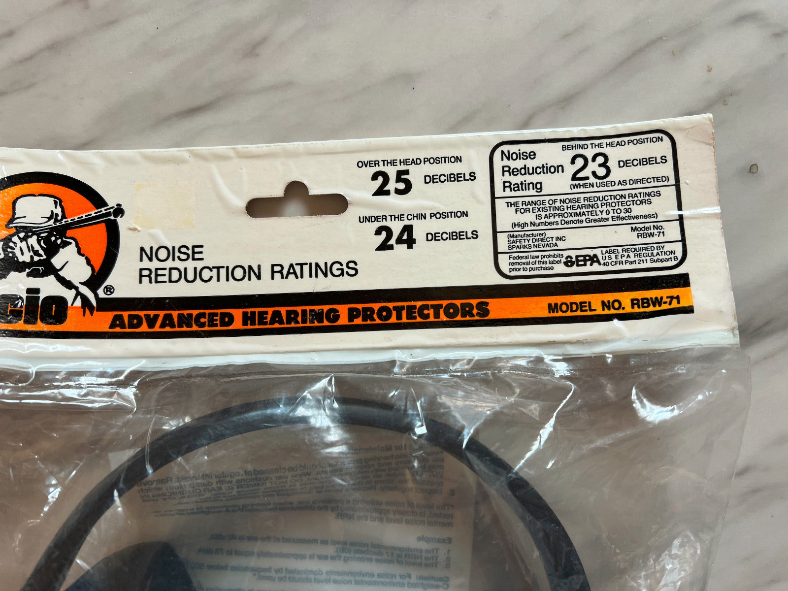 Silencio Headset Hearing Protector Earmuff - RBW-71  ** New in package **