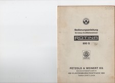 Rotina Bedienungsanleitung Anbau-Großflächenstreuer  800 G Gebraucht