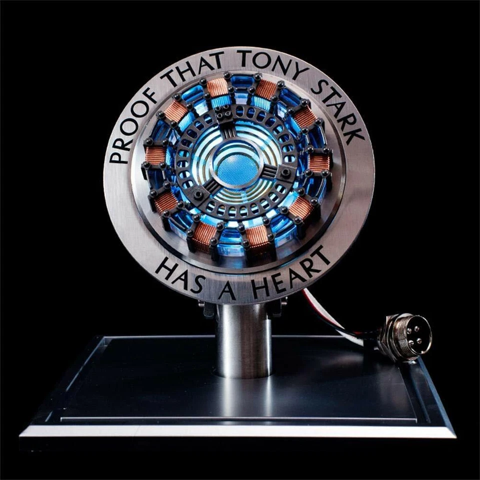 MK1 Iron Man 1:1 Arc Reactor Model Proof Tony Stark Has Heart LED Chest Light - Image 3 of 4