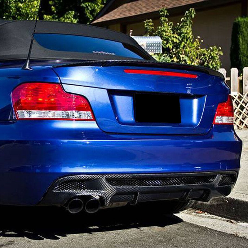 For BMW E82 E88 125i 128i M-Sport 2007-13 Carbon Fiber Rear Bumper ...