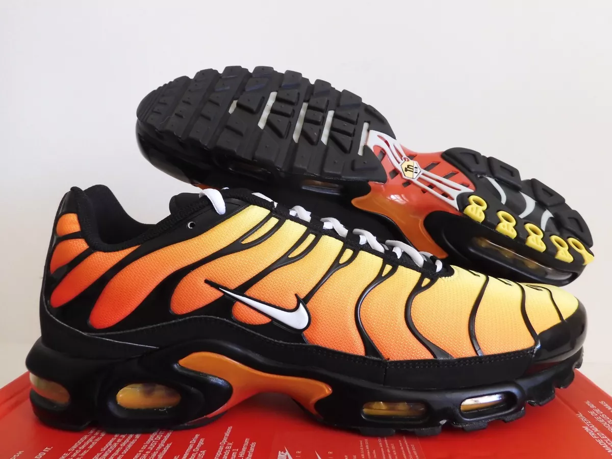 NIKE AIR MAX PLUS &#034;TIGER&#034; BLACK-WHITE-PURE PLATINUM-RED SZ 15 RARE! [852630-040] eBay