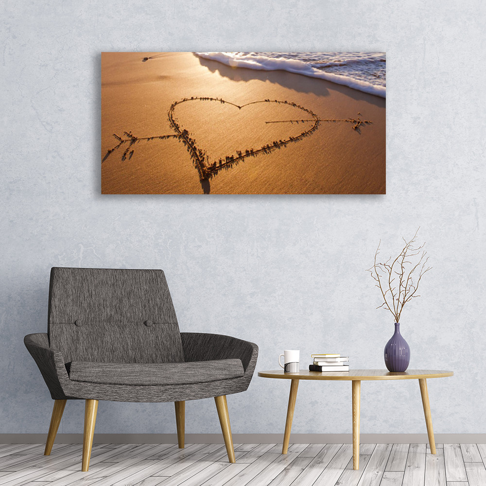 Impression sur toile 120x60 cm motif Plage et Mer - Déco murale moderne paysage - 2