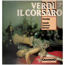 G Verdi M Caballe J Norman J Carreras Lp Il Corsaro Auszuge Grandioso Philips ‎
