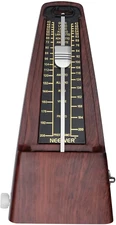 Teak Brown Vintage Mechanical Metronome Tempo Music Timer for Guitar Piano Violi