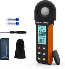 BTMETER Light Lux Meter Logger BT-5000A, Digital Lumen Tester Measure... 