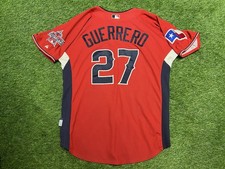 2010 All Star Game Vladimir Guerrero Texas Rangers Majestic Baseball Jersey Sz L