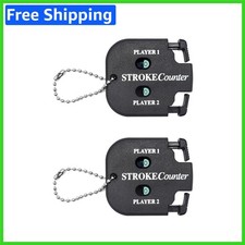 Lightweight Golf Stroke Counter Clicker - Perfect Scorekeeping for 2 Players