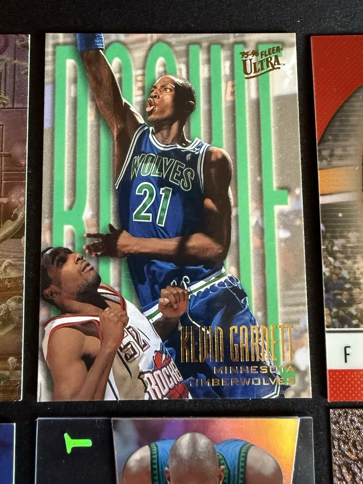 Lote de tarjetas Kevin Garnett Metal Rookie Metalizado Fleer Ultra Rookie EX (Leer) Foto 3 de 4