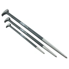 K-Tool 71604 3 Pc Roll Head Ladyfoot Pry Bar Set
