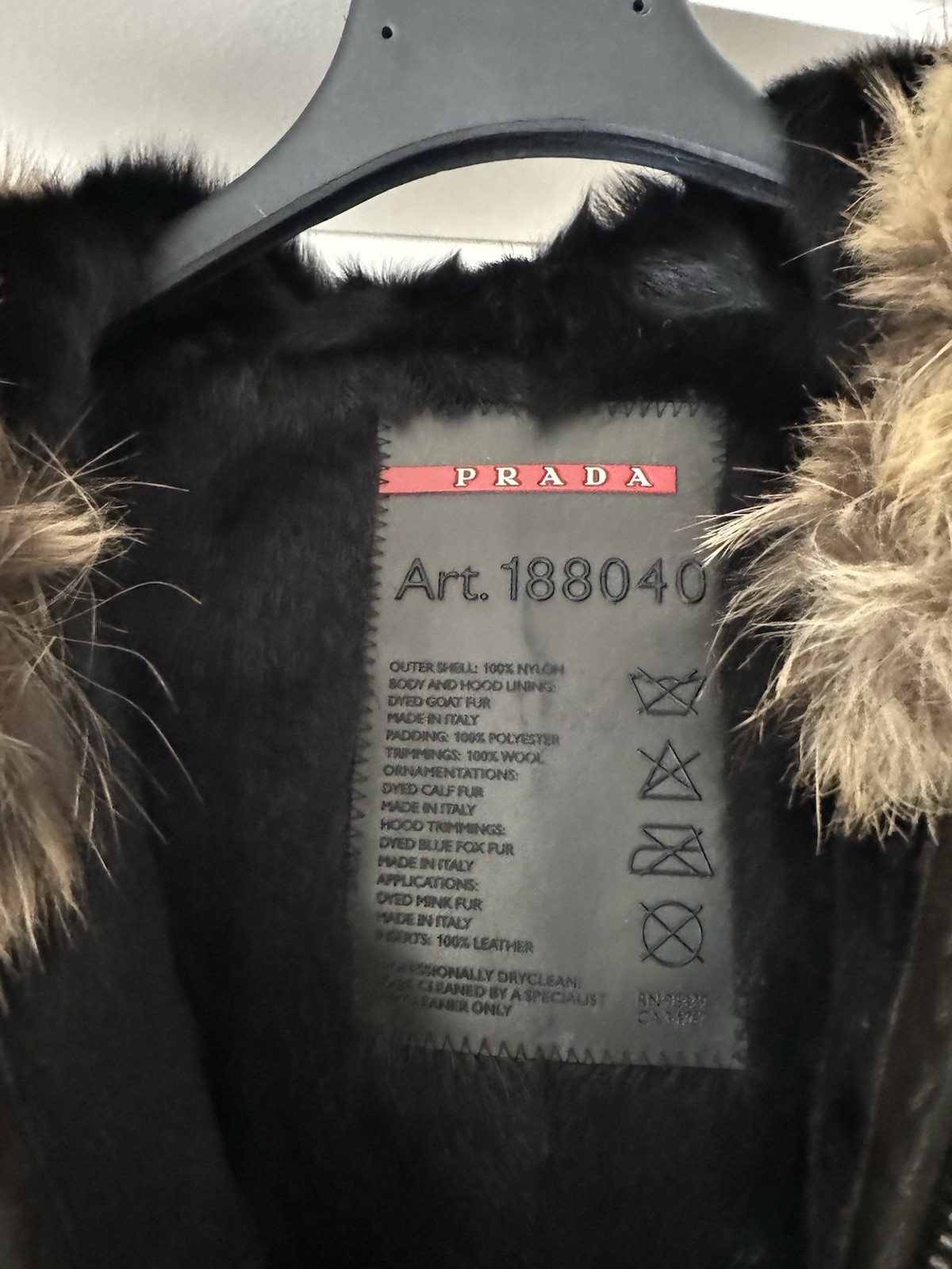 Authentic Prada Jacket Womens Jacket Down Nylon B… - image 8