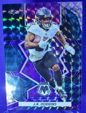 2022 Panini Mosaic J.K. Dobbins #14 Genesis Mosaic Prizm Balt Ravens