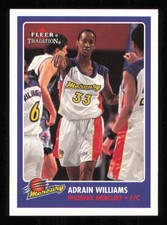 2001 Fleer WNBA #21 Adrain Williams Basketball MERCURY NM-MT