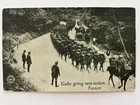 Yanks going into Action in France Military WW1 Postcard