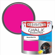 Chalk Emulsion Paint Pink Matt Finish Walls Ceilings Furniture Vinyl Home Tin
