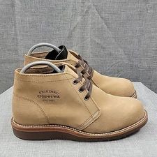 Chippewa Milford Suede Chukka Boots1901G06 Men's Size 7E  Khaki - Worn Once!