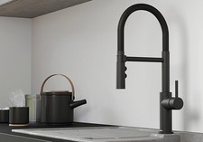 BLANCO Catris-S Flex Kitchen Pull-Out Mixer Tap Black Matte 525793