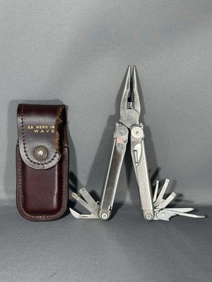 Leatherman Wave Plus Multi Tool with Leather Sheath Very Good