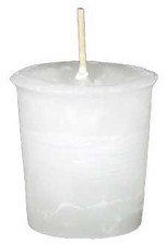 Crystal Journey Spirit Herbal Magic Reiki Charged Votive Candle 2" x 1.5" White