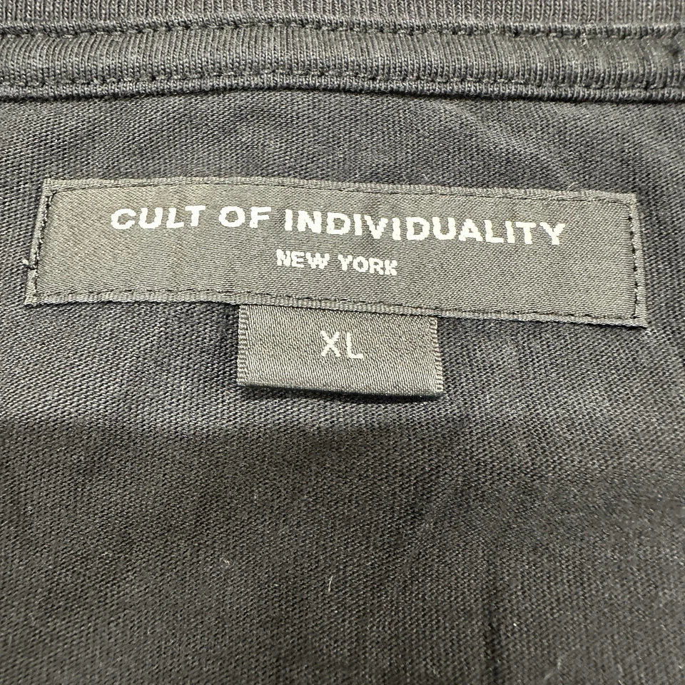 Cult of Individuality 男式 T 恤黑色图形 XL 纽约大型邪教迷彩 — 第 3/4 张图片