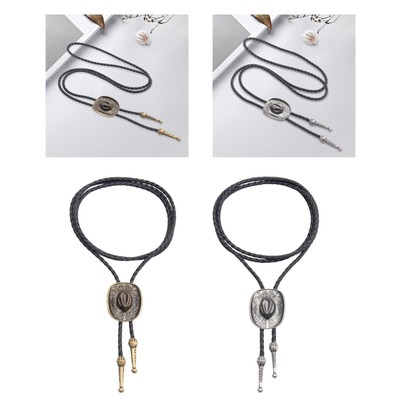 Western Cowboyhut Bolo Tie Zubehör Retro Krawatte Halskette für Herren