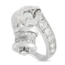 BVLGARI B.zero1 Element 18K White Gold Diamond Ring