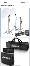 Neewer Studio Continuous Lighting Kit 3 CFL Bulbs Umbrellas Portable