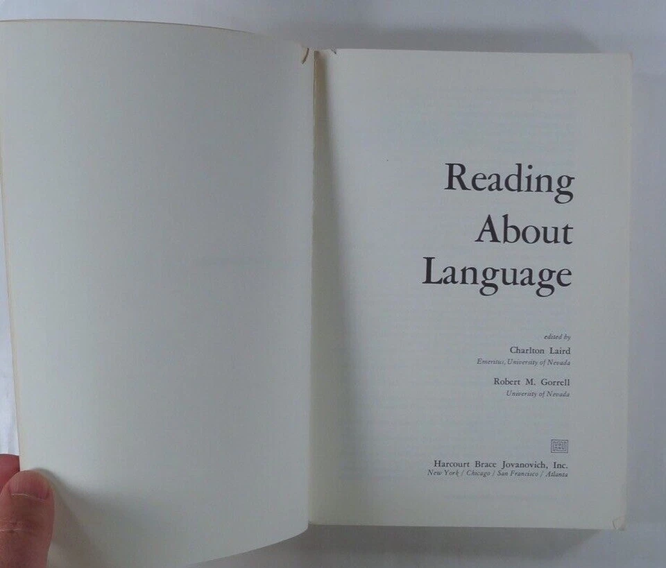 1971 READING ABOUT LANGUAGE linguistics PHILOSOPHY text HISTORY sociology - Image 2 of 2