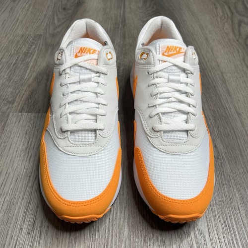 New Nike Air Max 1 ‘86 OG Mens 9.5 Golf Shoes White Ceramic Orange DV1403-118 - Picture 4 of 10
