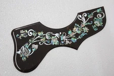 One Pc 2mm thickness abalone inlay Flower Folk Acoustic Guitar Pickguard Fit ...