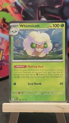 Whimsicott 008/131 Holofoil PRE SV: Prismatic Evolutions Rare NM-MP