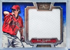 C.J. Wilson 2012 Topps Five Star Jumbo Jersey Relic /92 Los Angeles Angels