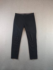 Ted Baker Haloe Chino Pants Mens 34R x 32L Black Brushed Slim Woven Office