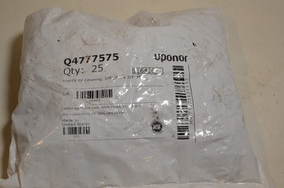 Uponor - Q4777575 - ProPex EP Coupling - 3/4'' x 3/4'' PEX - Bag of 25