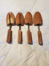 2 Pairs Vintage Wooden Shoe Trees Jarman SZ 10-11 EUC