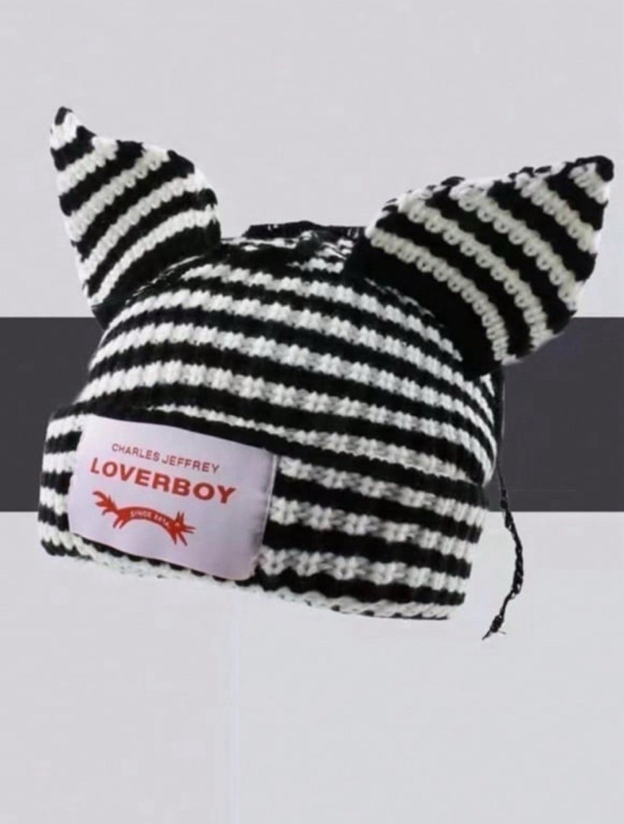 charles jeffrey loverboy beanie bunny ears | eBay