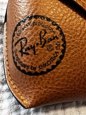 Ray-Ban Brown Snap Closure Hard Case for Glasses Sunglasses