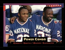 1993 Pro Set Power Combo #1 - Emmitt Smith & Barry Sanders