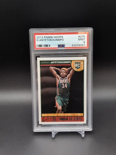 2013 PANINI HOOPS #275 GIANNIS ANTETOKOUNMPO ROOKIE RC PSA 9