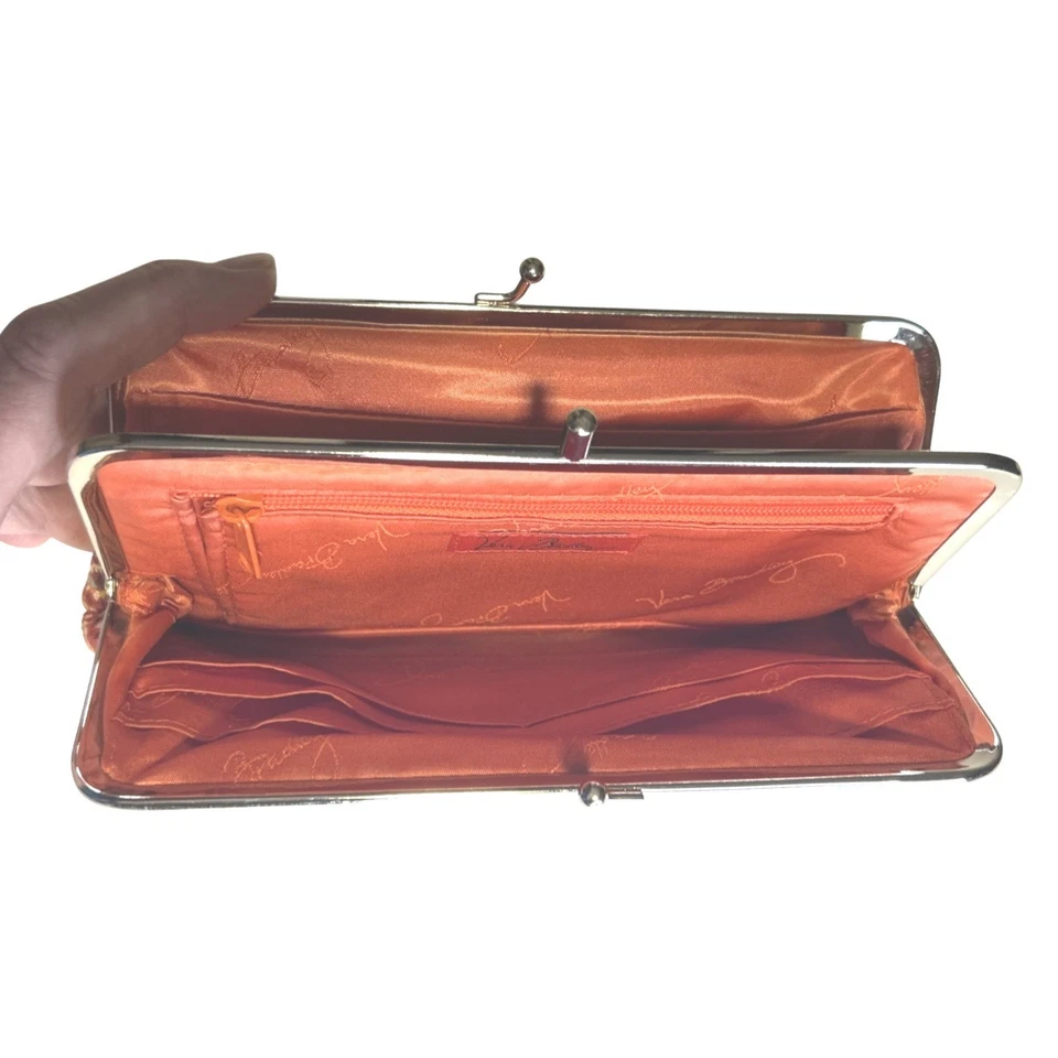 Cartera Vera Bradley Doble Bloqueo Beso Naranja Pimentón Foto 2 de 4