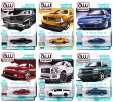 Auto World 64502-A-CASE 1:64 Auto World Premium 2025 Release 1 Set A Set of 6 
